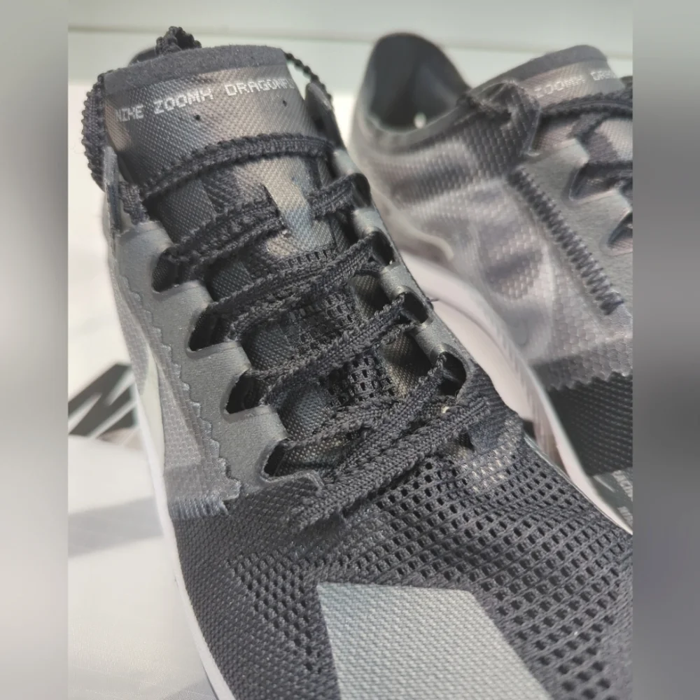 Nike ZoomX DragonFly Black Metallic Silver Track Field Distance Spikes Men's 9